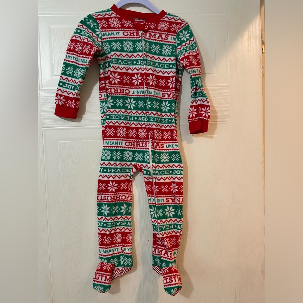 COPY - 🛍️3 for $12🛍️-  24 months Christmas pajamas sleeper with zipper